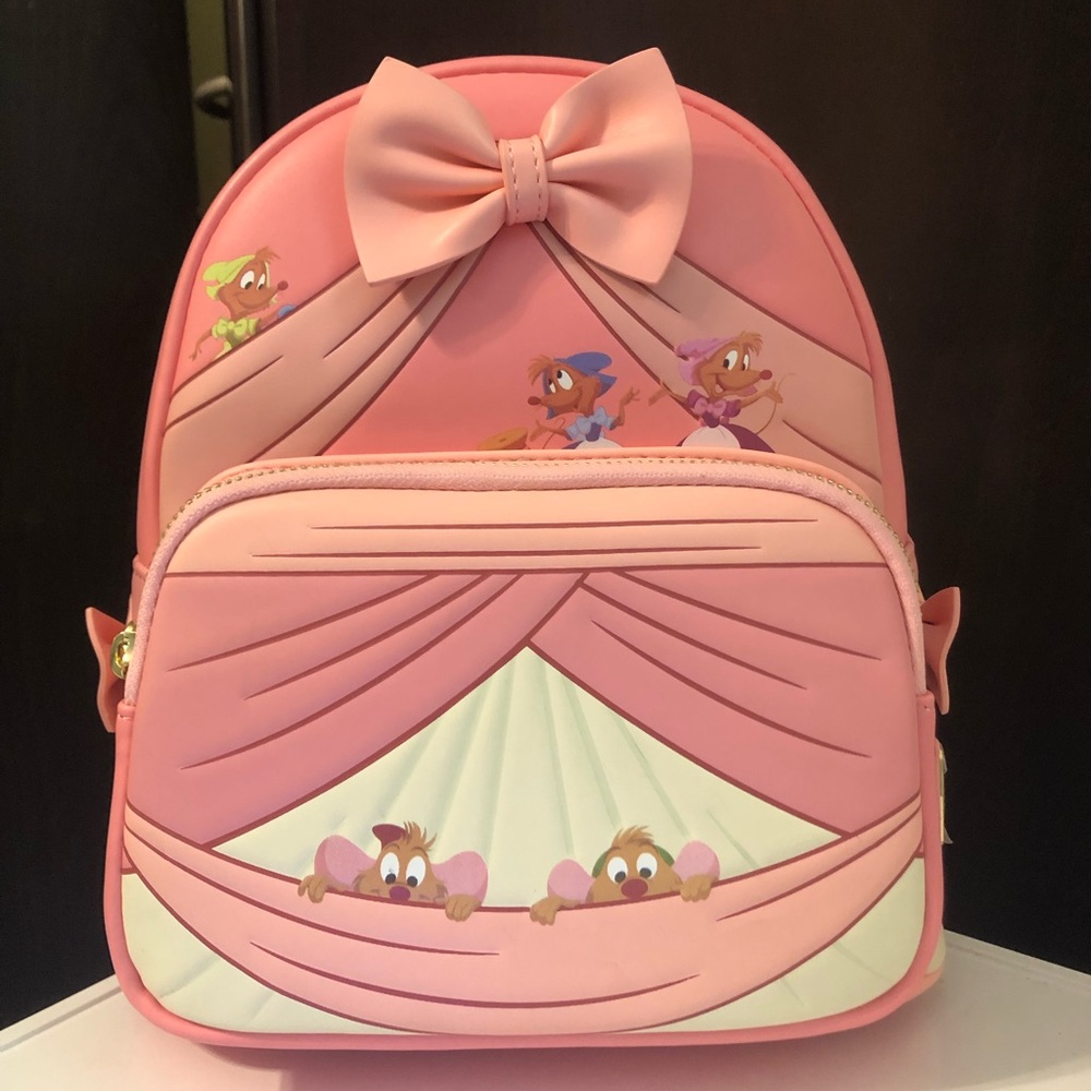 Cinderella Peek-a-Boo Pink Dress Loungefly Mini Backpack
